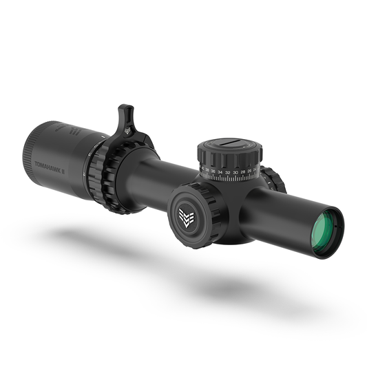 Swampfox Tomahawk II Rifle Scope 1-6x24 30mm SFP BDC Green Illum. THK16241GB