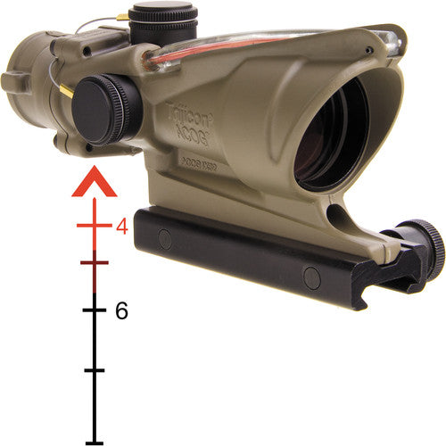Trijicon ACOG Riflescope 4x32 Red Chevron FDE TA31-D-100310