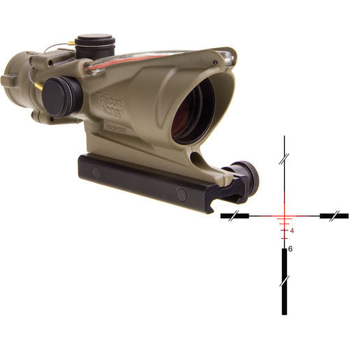 Trijicon ACOG 4x32 Riflescope Dual-Illum Red Crosshair FDE 100372