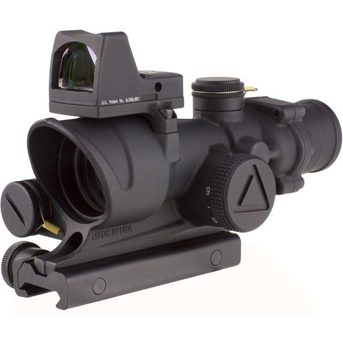 Trijicon ACOG 4x32 LED Illum Scope & 3.25 MOA Red Dot Type 2 LED RM01 Sight Kit .223 Red Crosshair Illuminated Reticle TA02-C-100558