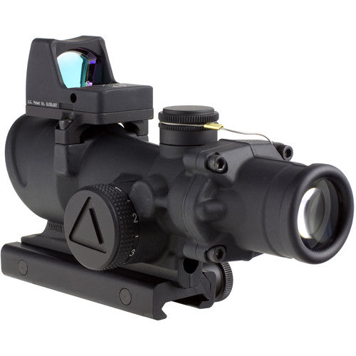 Trijicon ACOG 4x32 LED Illum Scope & 3.25 MOA Red Dot Type 2 LED RM01 Sight Kit .223 Red Crosshair Illuminated Reticle TA02-C-100558