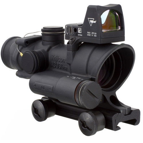 Trijicon ACOG 4x32 LED Illum Scope & 3.25 MOA Red Dot Type 2 LED RM01 Sight Kit .223 Red Crosshair Illuminated Reticle TA02-C-100558