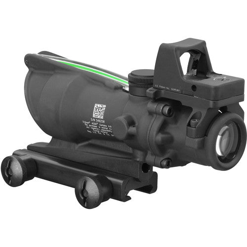 Trijicon ACOG 4x32 Dual Illum Riflescope & 3.25 MOA Red Dot Type 2 RMR Sight Kit DI .223 Green Chevron Reticle TA31-D-100548