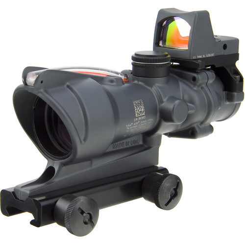 Trijicon ACOG 4x32 Dual Illum Riflescope 3.25 MOA Red Dot Type 2 RMR Sight Kit DI .223 Red Chevron Reticle TA31-D-100568