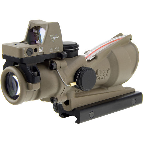 Trijicon ACOG 4x32 Dual Illum Riflescope 3.25 MOA Red Dot Type 2 RMR Sight Kit DI .223 Red Chevron Reticle TA31-D-100570