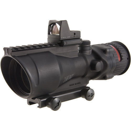 Trijicon ACOG 6x48 Dual Illum Machine Gun Optic and 6.5 MOA RMR Kit .308 Red Chevron Reticle TA648-D-100560