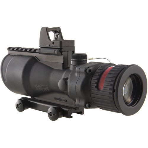 Trijicon ACOG 6x48 Dual Illum Machine Gun Optic and 6.5 MOA RMR Kit .308 Red Chevron Reticle TA648-D-100560