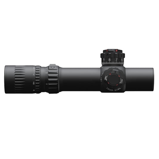 March Compact Tactical Shorty Gen II 1-10x24 FFP DR-TR1FB Reticle 0.1MIL 6Level Illum Riflescope D10SV24FDIMLX-DR-TR1FB