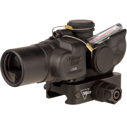 Trijicon ACOG 1.5x16S Compact Riflescope, Dual Illum Low Height, Red Ring with 2 MOA Dot Reticle TA44-C-400331