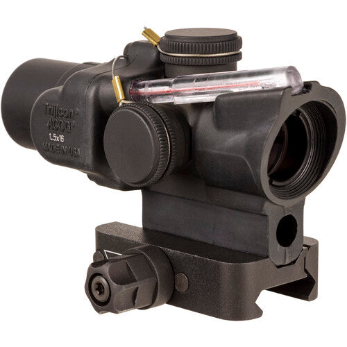 Trijicon ACOG 1.5x16S Dual Illum Red Ring /2 MOA Center Dot Riflescope w/Q-LOC Mount TA44-C-400330