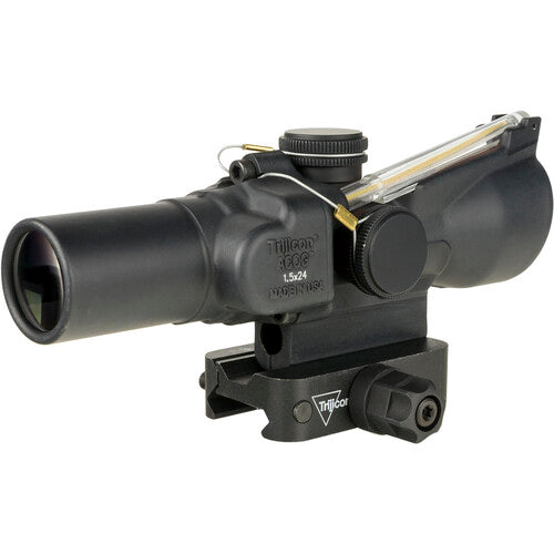 Trijicon ACOG 1.5x24 Compact Riflescope, Dual Illum Amber 8 MOA Triangle Reticle TA45-C-400334