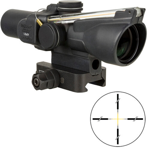 Trijicon ACOG 1.5x24 Compact Riflescope, Dual Illum Amber Crosshair Reticle TA45-C-400335