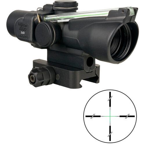 Trijicon ACOG 2x20 Compact Riflescope, Dual Illum Green Crosshair Reticle TA47-C-400341