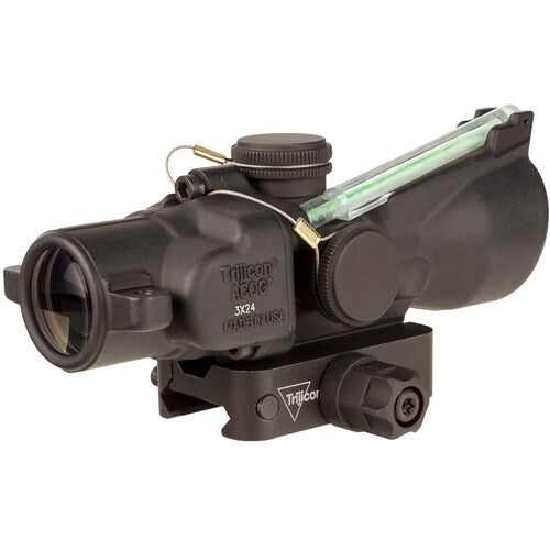 Trijicon ACOG 3x24 Compact Riflescope, Dual Illum Low Height, Green Crosshair 7.62x39 / 123 gr Reticle TA50-C-400359