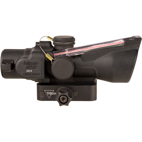 Trijicon ACOG 3x24 Compact Riflescope, Dual Illum Low Height, Red Crosshair .223 55 gr Reticle TA50-C-400351