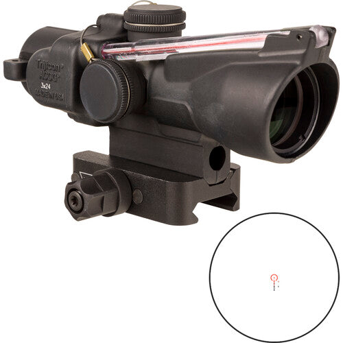 Trijicon ACOG 3x24 Compact Riflescope, Dual Illum Red Horseshoe Dot .223 / 55 gr Reticle TA50-C-400348