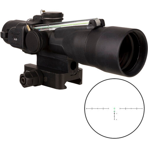 Trijicon ACOG 3x30 Riflescope, Dual Illum Green Crosshair 300BLK 115 220 gr. Ballistic Reticle TA33-C-400382