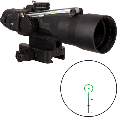 Trijicon ACOG 3x30 Dual Illum Green Horseshoe/Dot 7.62x39/123gr. Ballistic Riflescope w/Q-LOC Mount TA33-C-400370