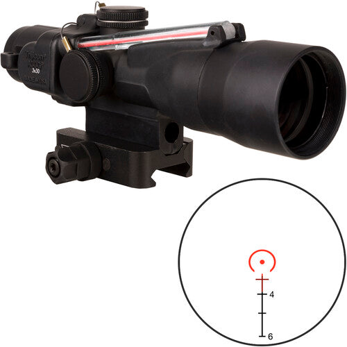 Trijicon ACOG 3x30 Dual Illum Red Horseshoe/Dot 7.62x39/123gr. Riflescope w/Q-LOC Mount TA33-C-400377