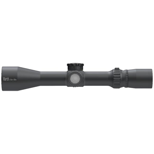 March Compact Tactical 2.5-25x42mm SFP MTR-3 Reticle 1/4MOA 6Level Illum Riflescope D25V42TI-MTR-3