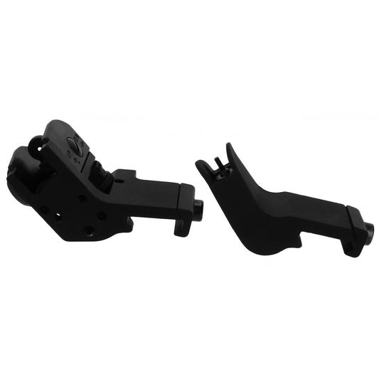 Tacfire AR-15 45 Degree Rapid Transition Back Up Sights - Black Aluminum