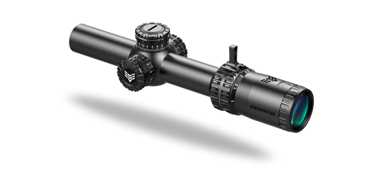 Swampfox Arrowhead LPVO Series Rifle Scope 1-8x24 30mm SFP IR Red MOA Black