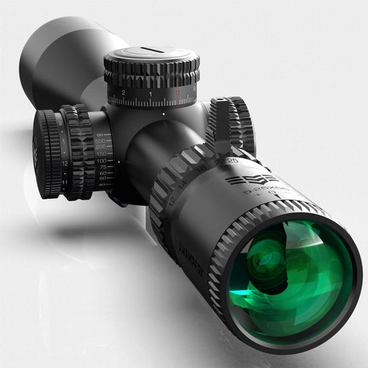 Swampfox Warhawk 3-15x50 Rifle Scope FFP RECCE MIL Reticle Black