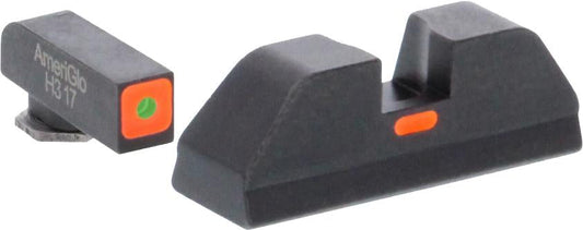 Ameriglo Green Tritium Outline Orange Square (non trit) REAR for Glock Gen 5