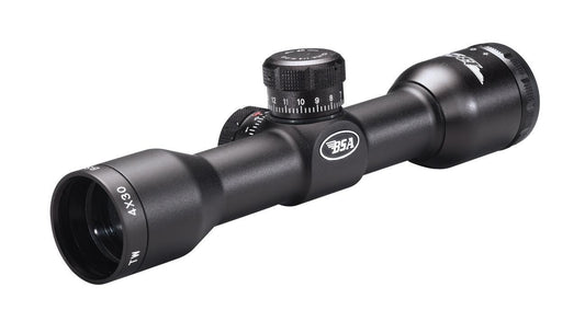 BSA Tactical Weapon Rifle Scope - 4x30mm Mil-Dot 23-10.4' 4" Matte