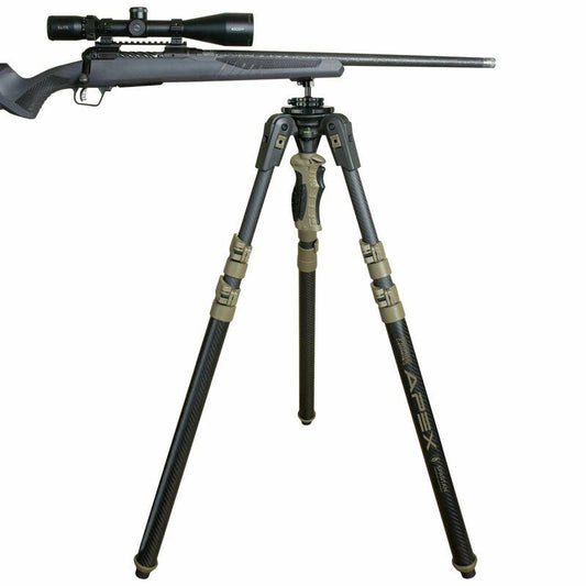 Primos Trigger Stick Apex Tripod Carbon Fiber Coyote Tan with Spartan Technology Box