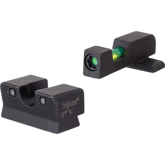 Trijicon DI Night Sight Set for Springfield Armory XD-S and XD-E - Green with Black Outline Front and Rear
