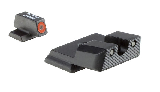 Trijicon HD XR Night Sight Set for S&W SHIELD .40.45 & 9mm - Orange Front Outline