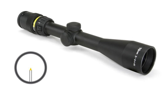 Trijicon Accupoint 3-9x40mm Rifle Scope Amber Triangle Post Reticle w/BAC 33.8-11.3' FOV 3.6-3.2" ER Matte
