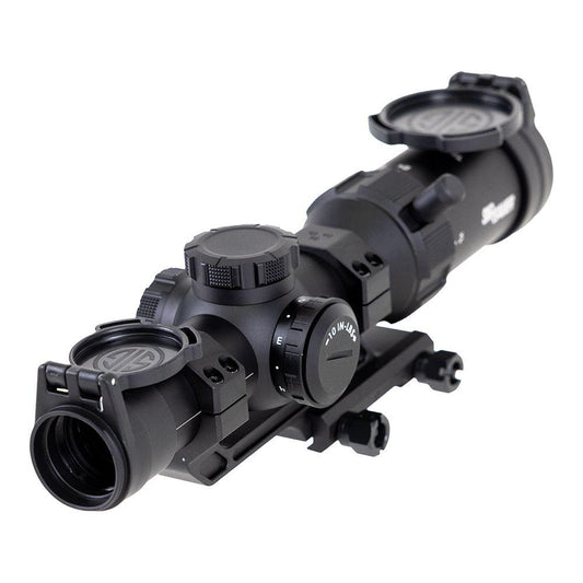 Sig Sauer SPR Rifle Scope 1-4x24mm 30mm SFP Hellfire FL-4 Illum. Black with Mount