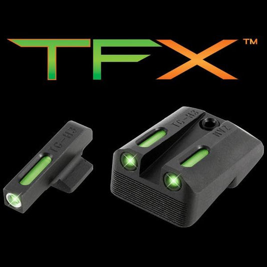 Truglo Brite-Site TFX Night Sight Set Novak .260/.500 Green / Green TG13NV3A