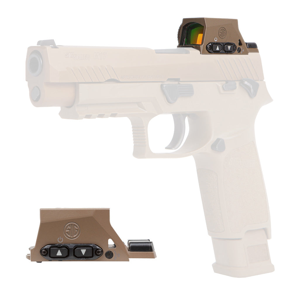 SIG SAUER Romeo-m17 Reflex Sght Circle/Dot SORM1700 designed for M17/M18, optimized for military precision and performance.