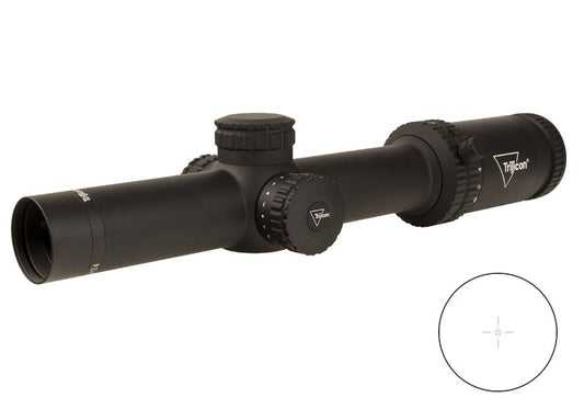 Trijicon Credo 1-6x24 FFP w/ Red MRAD Segmented Circle, 30mm, Matte Black Riflescope 2900023