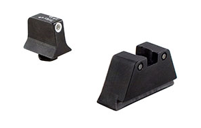 Trijicon Suppressor Night Sight Set White Outline for Glock 17,/17L/19/22/23/24/25/26/27/28/31/32/33/34/35/37/38 and 39 White Outline