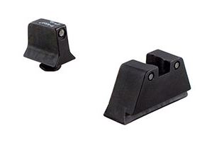 Trijicon Suppressor Night Sight Set Black Outline for Glock 17,/17L/19/22/23/24/25/26/27/28/31/32/33/34/35/37/38 and 39 Black Outline