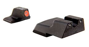 Trijicon HD 3 Dot Night Sight Set for HK models 45C, .45 Tactical, P30, P30L, and VP9 - Orange Front Outline
