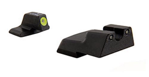 Trijicon HD XR Night Sight Set for HK models .45C, .45C Tactical/P30/P30L/P30SK/VP9. Yellow Front Outline
