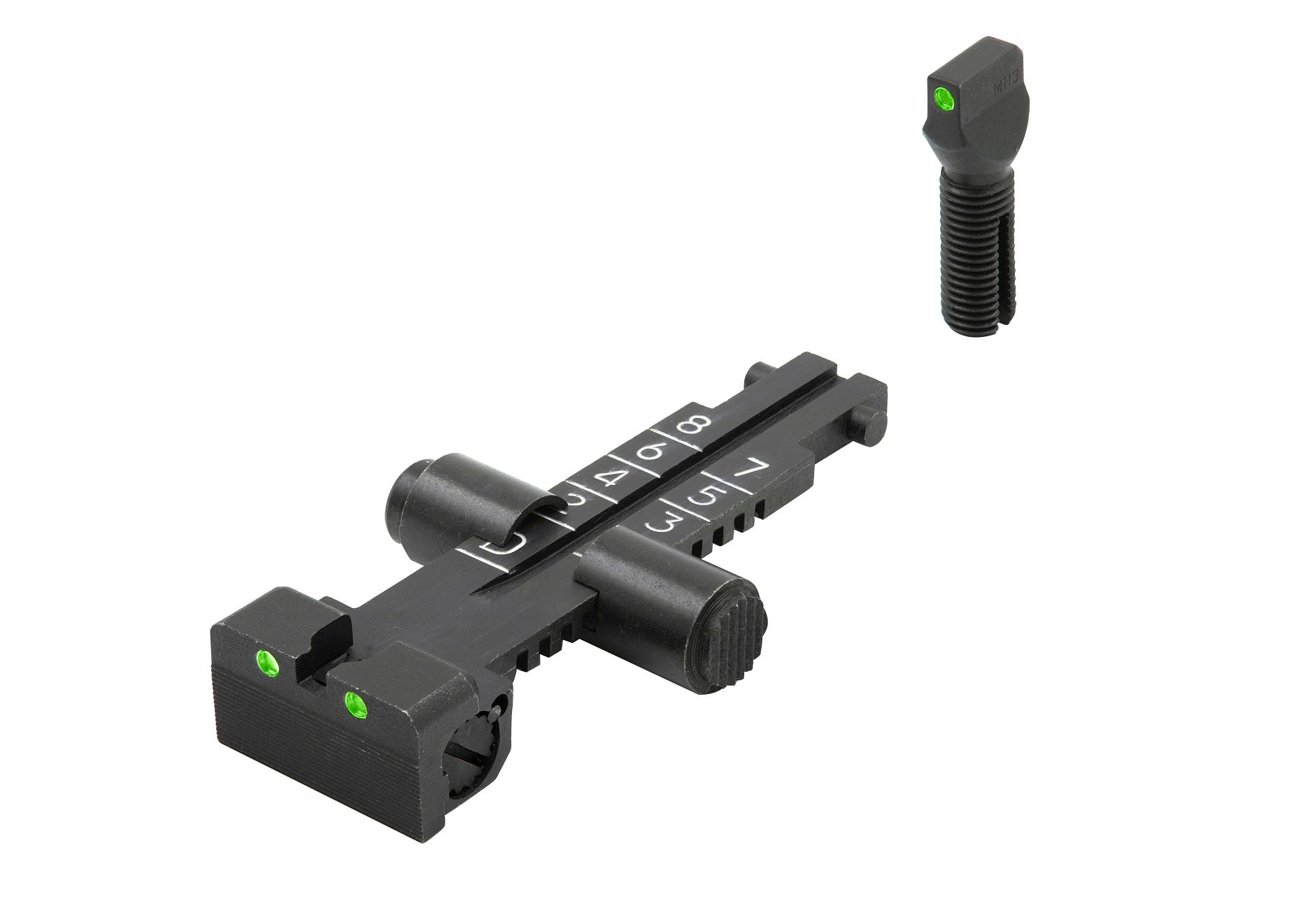 Meprolight Fixed Tru-Dot Night Sights for AK47 Norinco Version Rifles with 800m scale