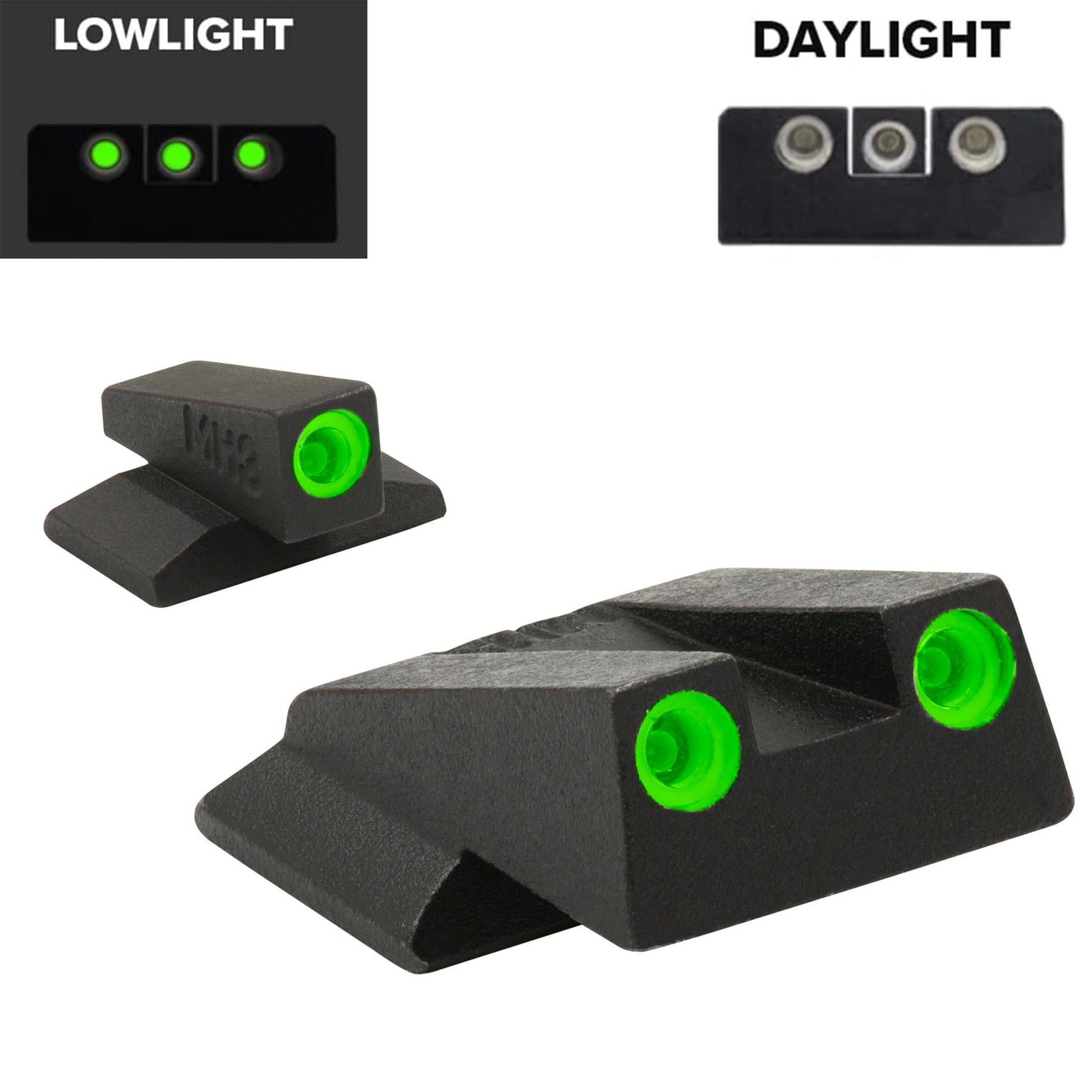 Meprolight Fixed Tru-Dot Night Sights for S&W M&P Bodyguard - Sharp Shooter Optics