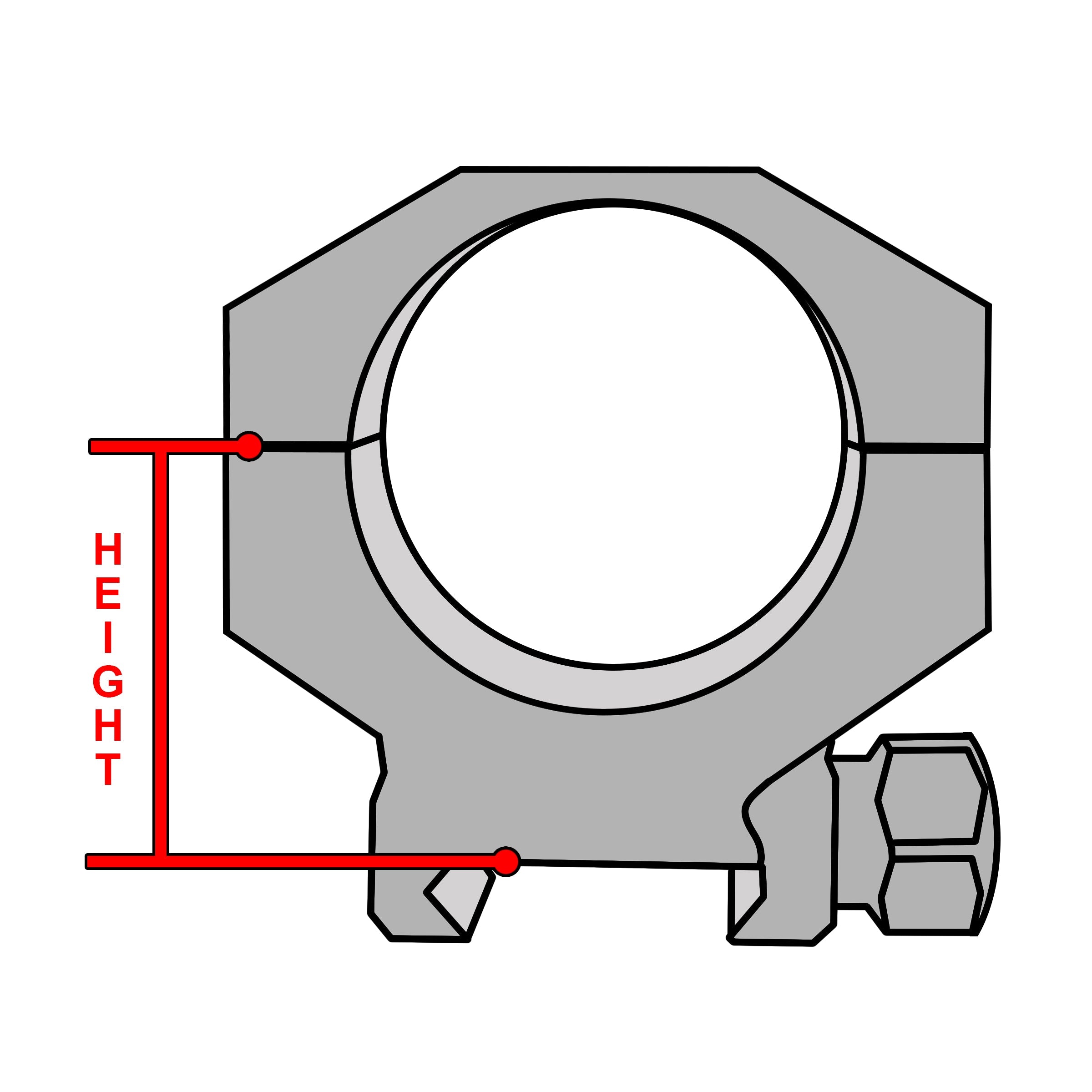 Athlon Optics Armor 30mm Scope Ring