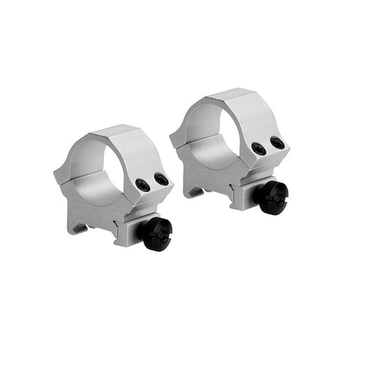 Sun Optics 1" Sport Ring Med Stainless Finish - SharpShooter Optics