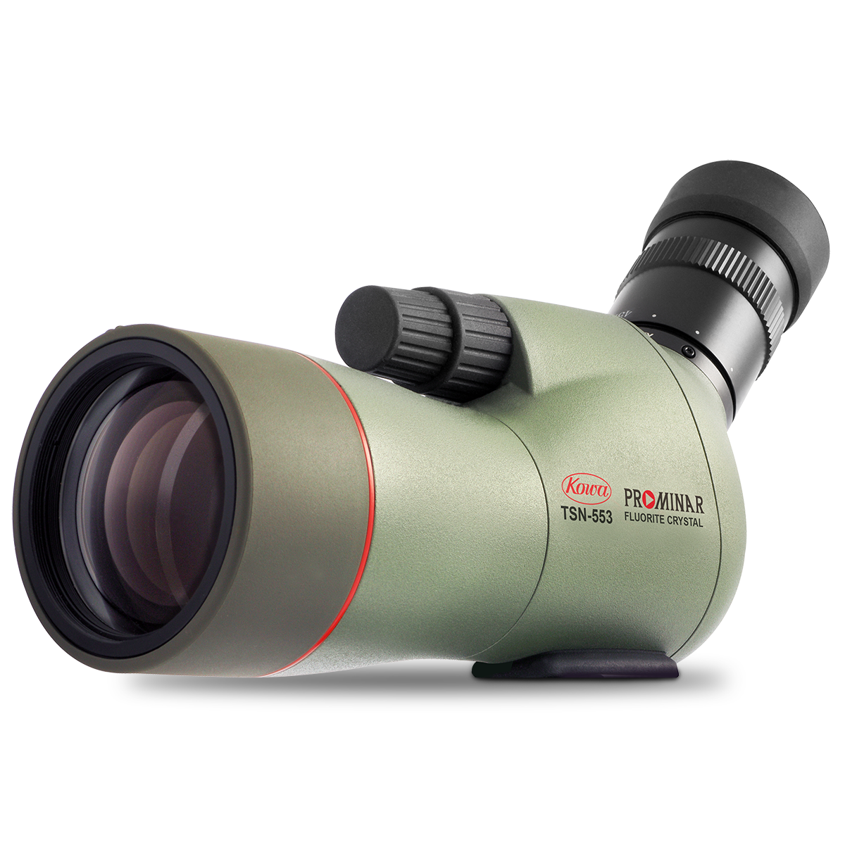 Kowa TSN-553 15-45x Angled Spotting Scope showcasing its fluorite crystal lens for immersive outdoor experiences.