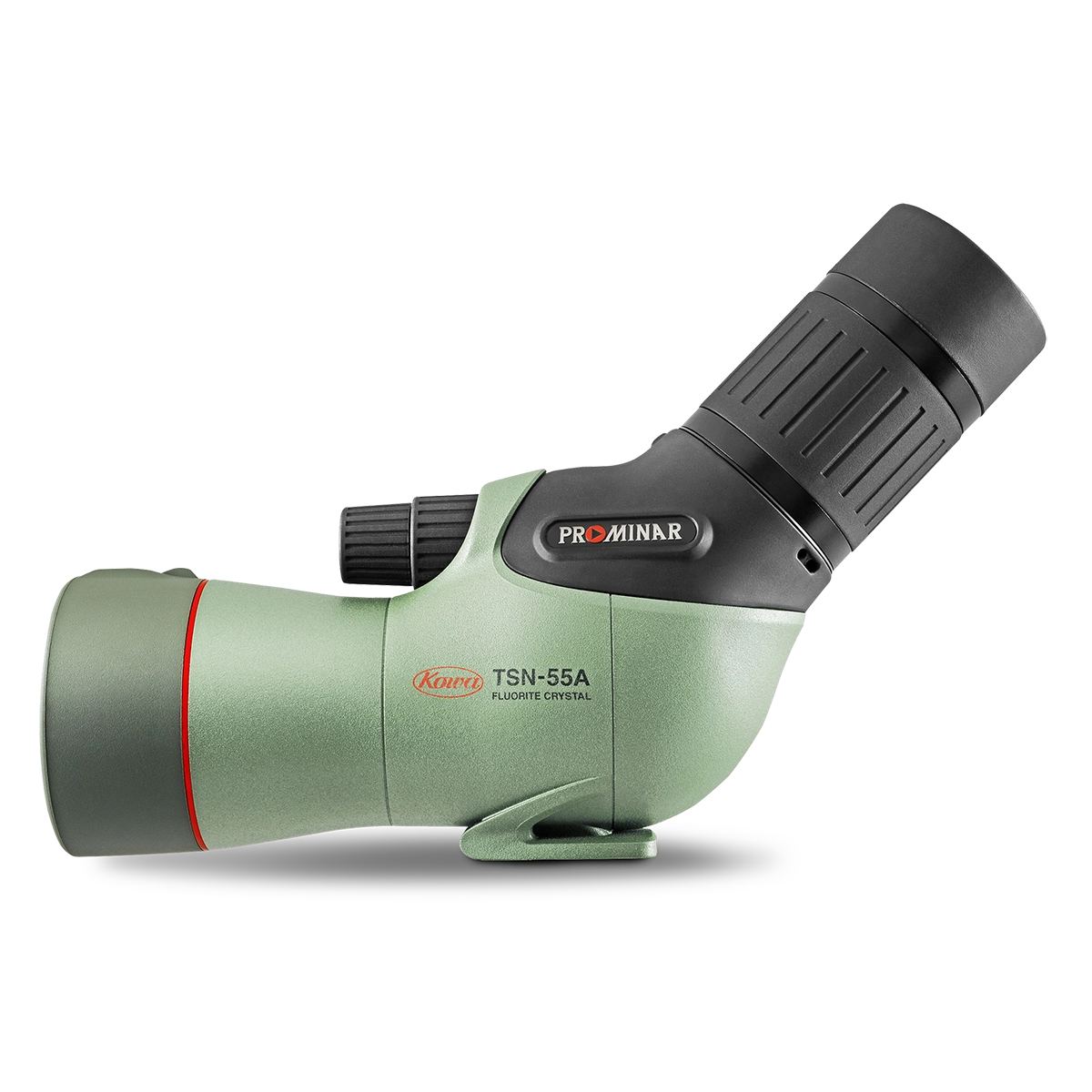 Kowa TSN-55A PROMINAR Angled Spotting Scope showcases a 55mm fluorite crystal lens for immersive adventures.