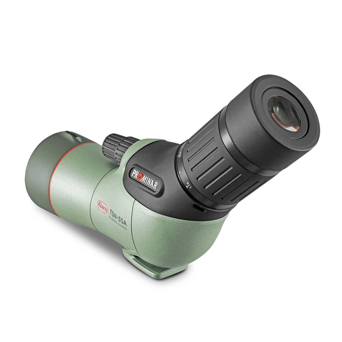 Kowa TSN-55A PROMINAR Angled Spotting Scope showcases a compact design with a 55mm fluorite lens for immersive adventures.