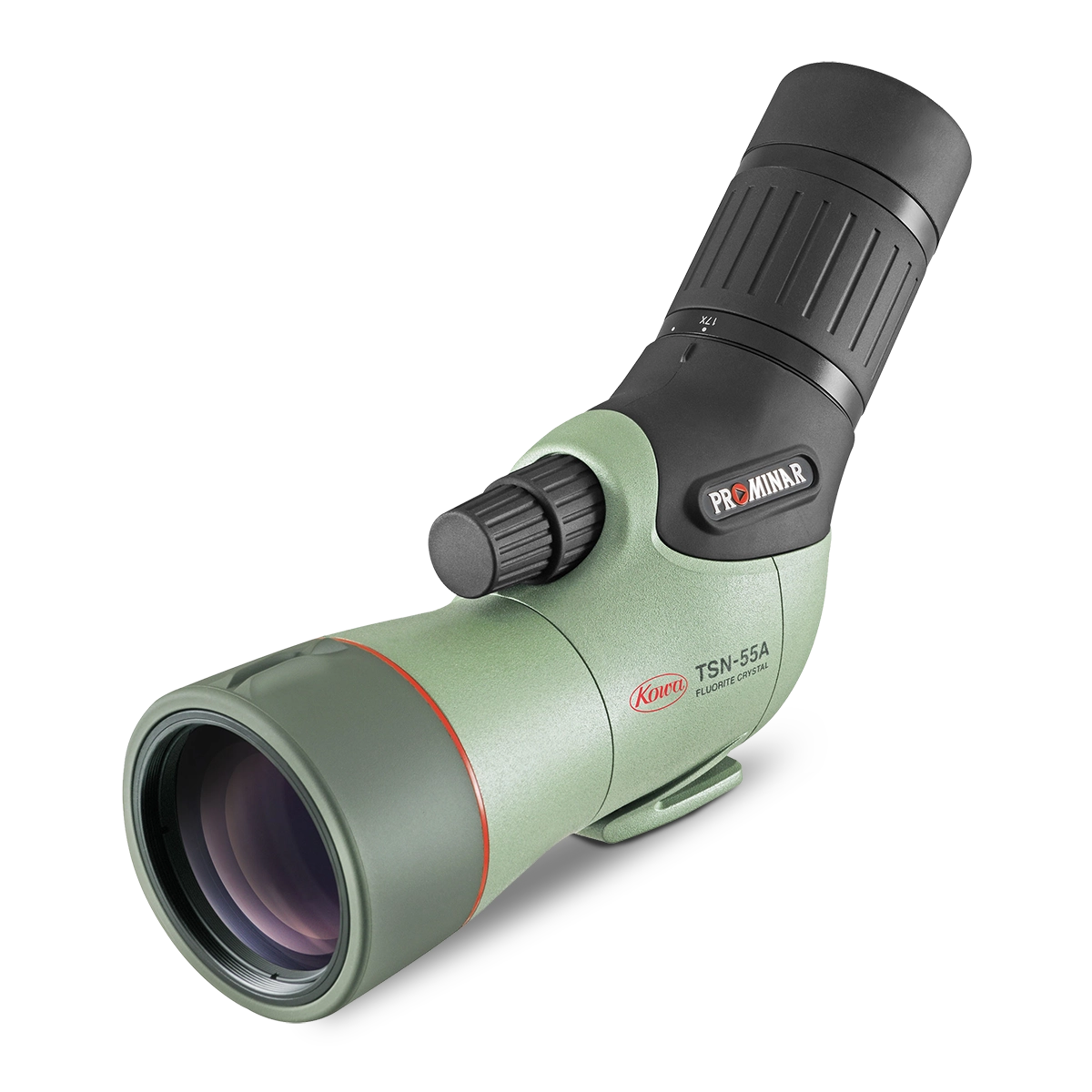 Kowa TSN-55A PROMINAR Angled Spotting Scope features a 55mm fluorite lens for immersive outdoor adventures.