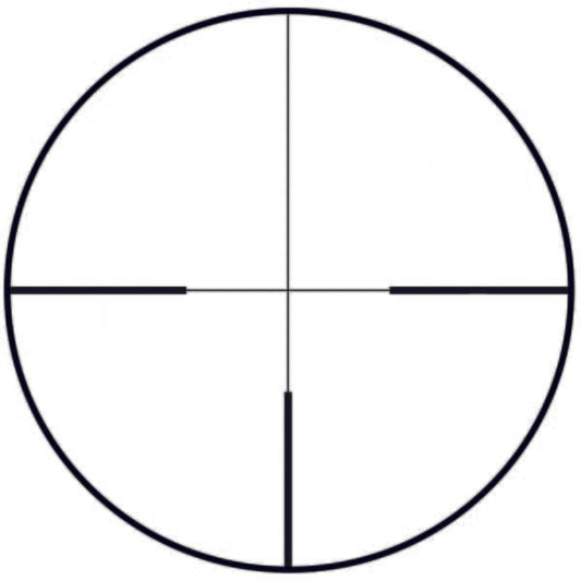 Reticle design for the Blaser B2 1-6x24mm IC Riflescope 80111546, ideal for night hunting and clip-on devices.